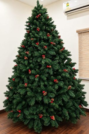 7 feet premium dark green Greekwood Spruce artificial Christmas tree for home and commercial décor