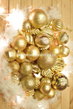 Jermaine Tree Ornament Set - Gold