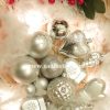 Assorted Silver Christmas Tree Ornaments for Elegant Christmas Tree Decoration