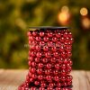 Metallic Red Beaded Tree Chain Large