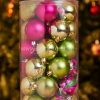 Platinum Ball Ornament collection ( Green , Pink )
