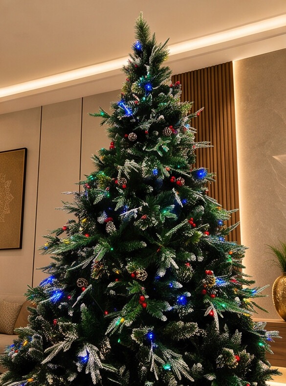 buy-8ft-prelit-christmas-tree-online-india-seasons.webp - Copy 8 Feet Seasons dense pre-lit artificial Christmas tree with LED lights