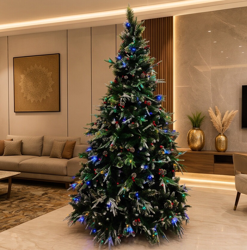 7 feet Seasons pre-lit artificial Christmas tree with warm LED lights