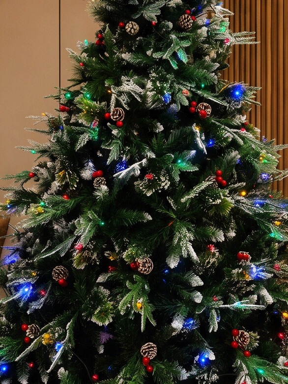 seasons-8ft-artificial-christmas-tree-multicolor-led-lights-india.webp - Copy 8 feet dense Seasons artificial Christmas tree with pre-installed LED lights