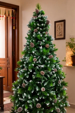 7ft Virginia Pine artificial Christmas tree for elegant Christmas decoration