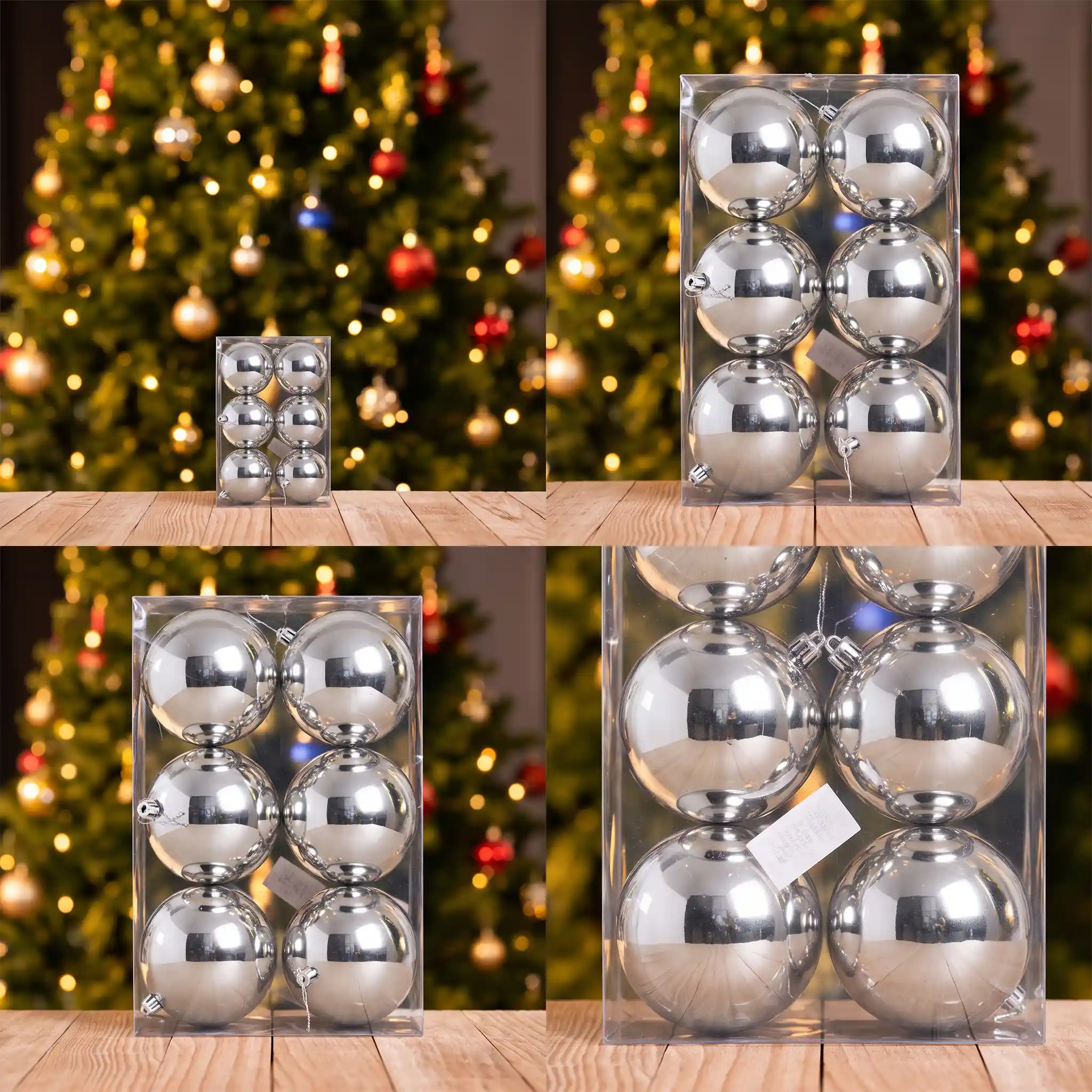 10-cm-silver-christmas-baubles-pack-of-6-buy-online-india.jpg 10 cm Silver Christmas Baubles Pack of 6 for Christmas Tree Decoration