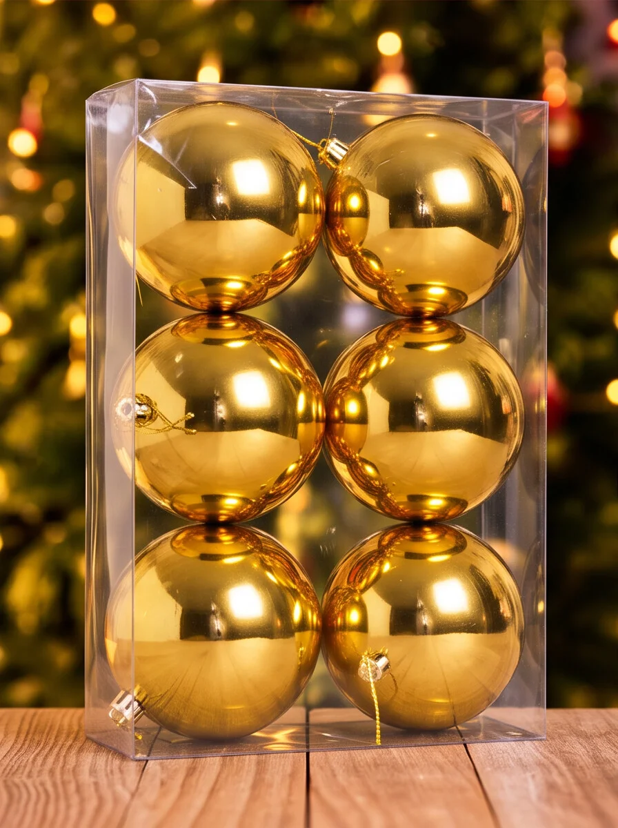 gold-christmas-tree-ornament-6cm-bauble-india.webp 10 cm gold Christmas balls pack of 6 for artificial Christmas tree decoration