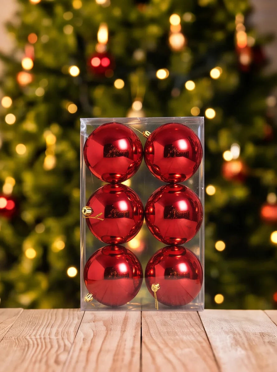 red-10cm-christmas-tree-ornaments-pack-of-6.webp Glossy red 10 cm Christmas balls pack of 6