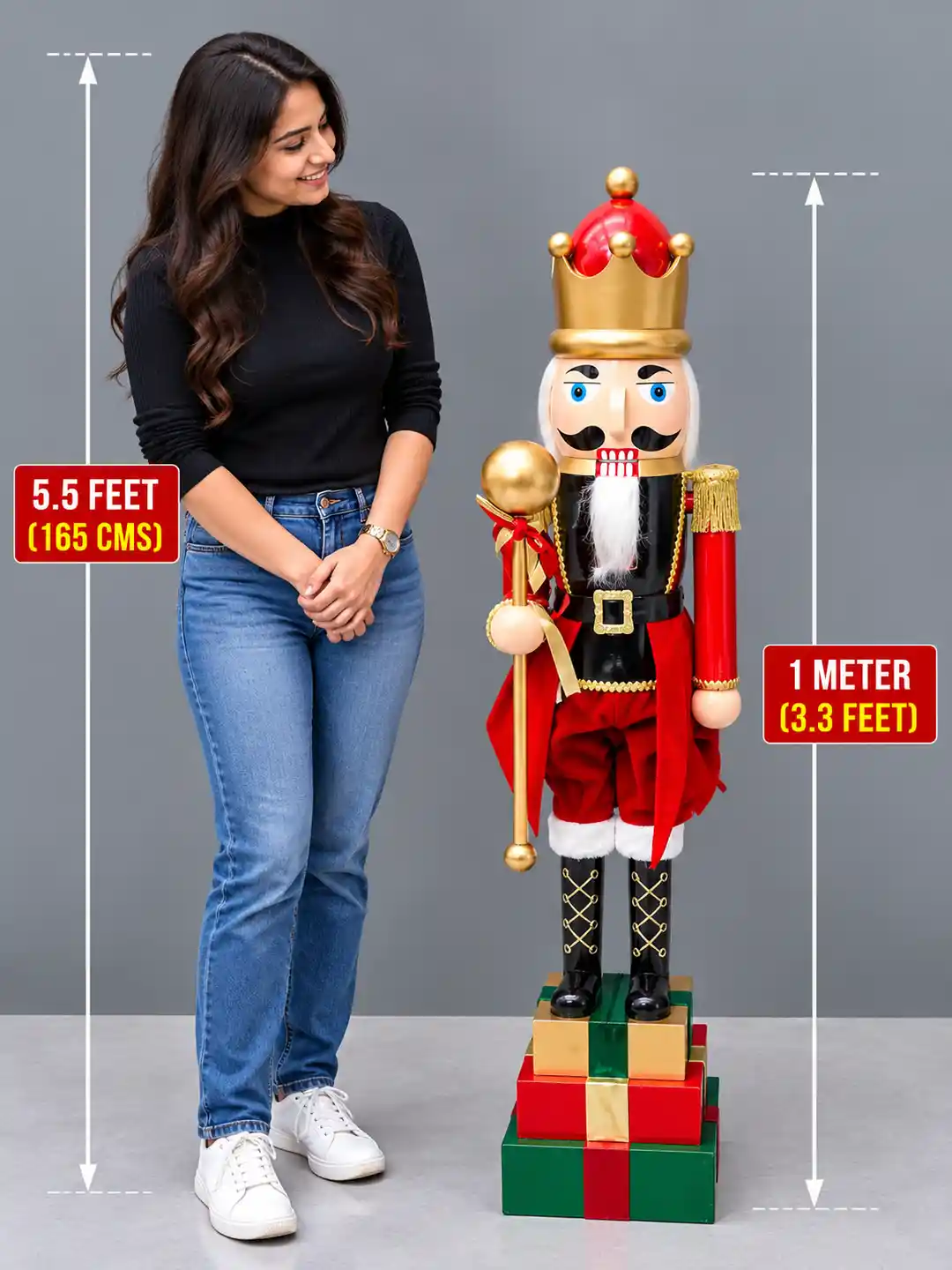 100 cm (3.3 Feet) Christmas Nutcracker