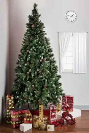 7 feet premium Venetian Noble Fir artificial Christmas tree with lush green branches
