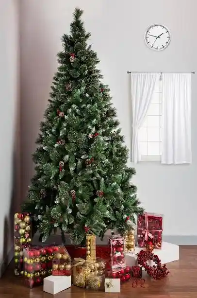 shop-premium-10-feet-artificial-christmas-tree-online.jpg Premium 10 feet Venetian Noble Fir artificial Christmas tree with lush green branches